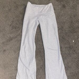 Garage Soft Cotton Mid-Rise Flare Pants (spring grey mix)